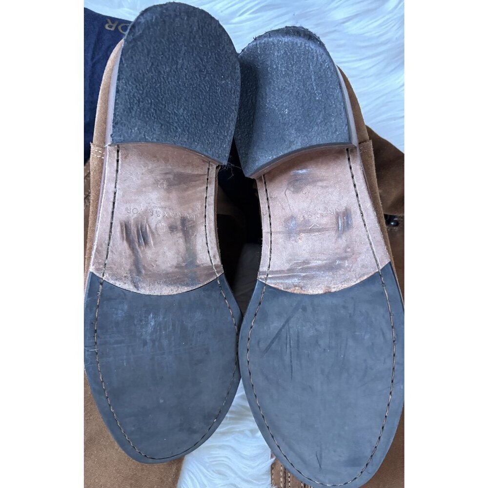 Fairfax & Favor Amira Flat Boot Tan Suede Leather 42 10 - Picture 4 of 11